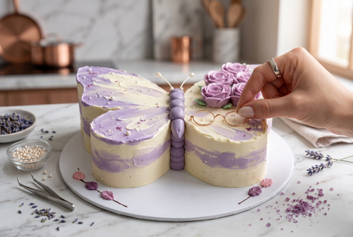 Butterfly Theme Cake - Butterscotch 2kg
