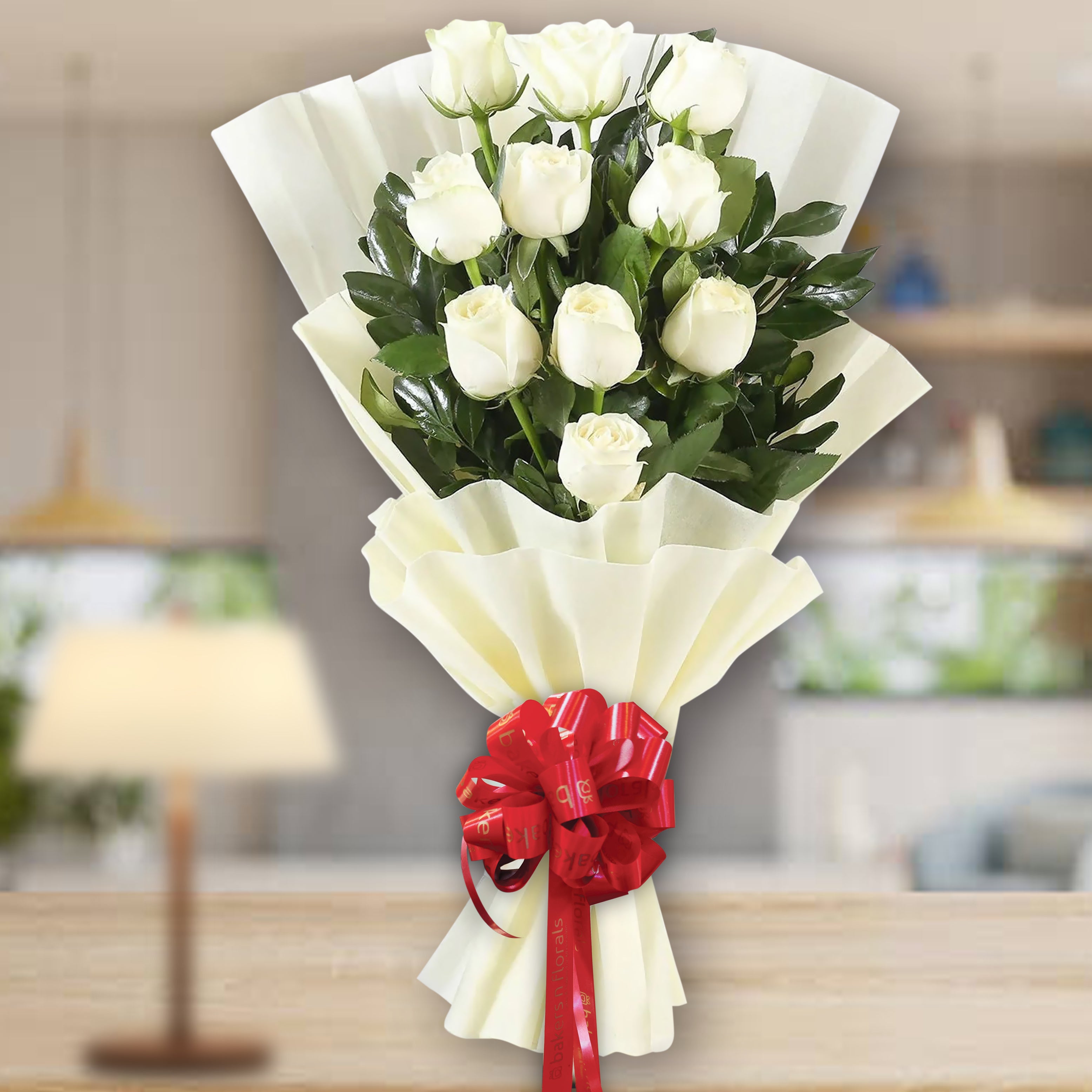 Classic White Roses Bouquet