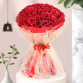 Rustic Romance - 20 Red Roses in Jute Wrap
