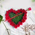 Heart of Roses - 22 Red Roses in Heart Shape Arrangement