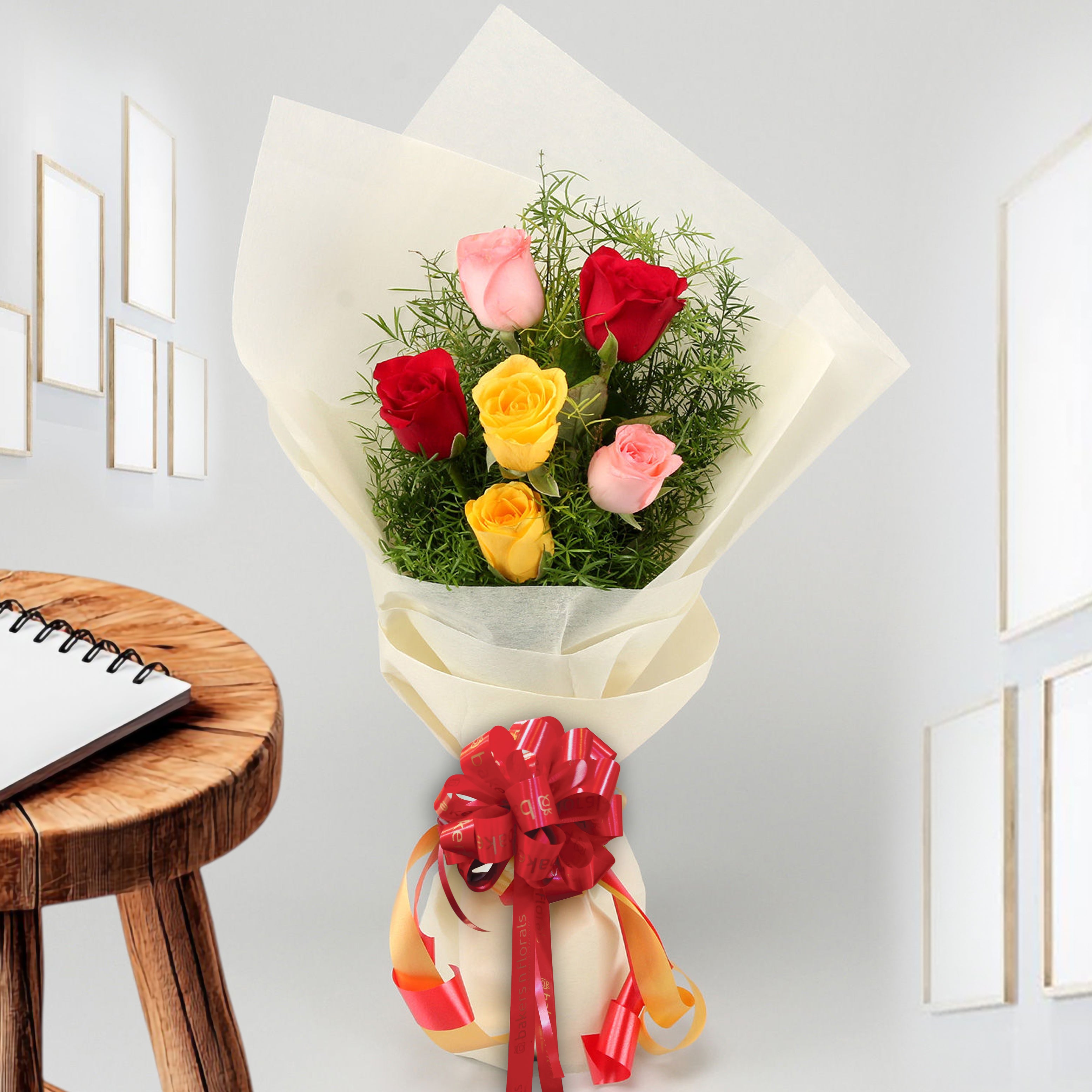 Vibrant Mixed Roses Bouquet