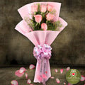 Charming Pink Roses Bouquet