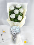 Pure White Roses Bouquet