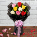 Colorful Mixed Roses Bouquet