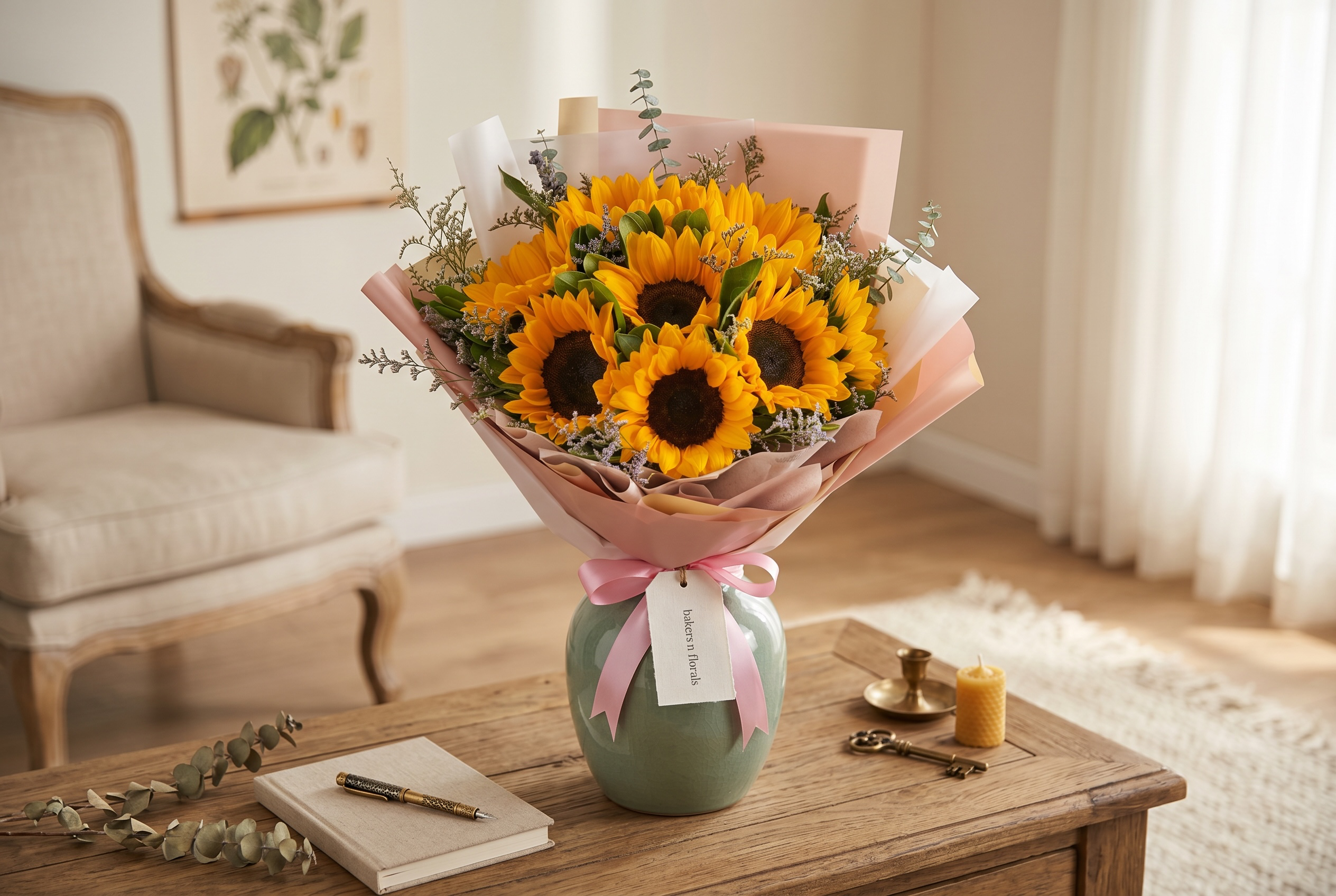Golden Glow – 10 Premium Sunflowers