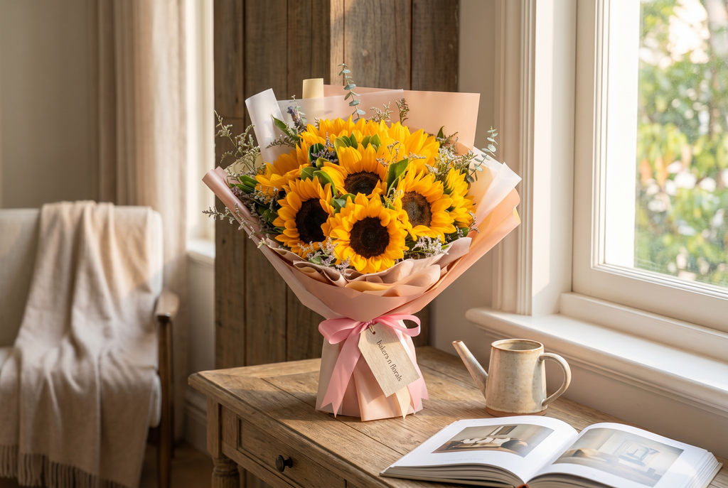 Golden Glow – 10 Premium Sunflowers