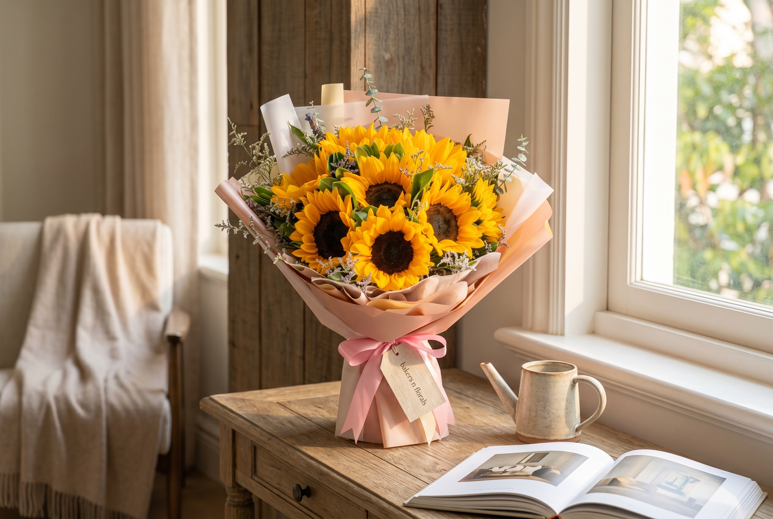 Golden Glow – 10 Premium Sunflowers