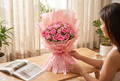 Blushing Romance – 30 Pink Roses Bouquet