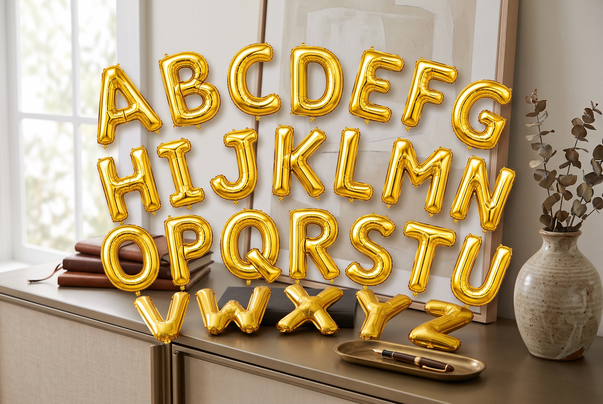 Foil Letter Balloons A–Z