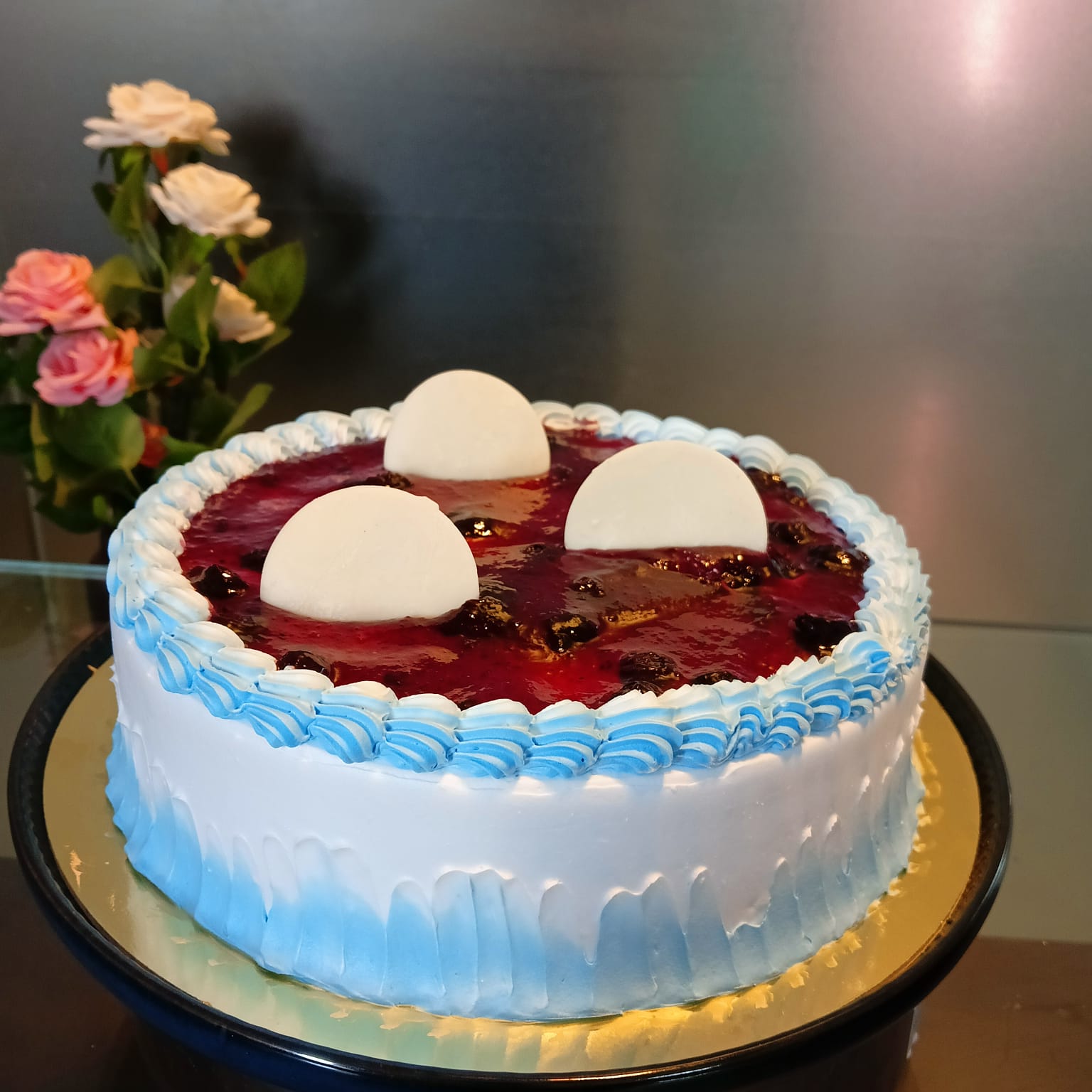 Blueberry Delight Cake - Freshly Baked