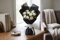 Classic 10 White Rose Bouquet