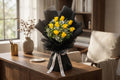 Joyful 9 Yellow Roses Bouquet