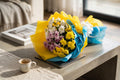 Tricolour Charm - 9 Stem Mixed Chrysanthemum Bouquet