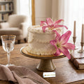 Belgian Chocolate Cake with Pink Lily