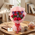 Rosy Indulgence – Red Roses & Dairy Milk Bouquet
