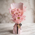 Golden Words – 12 Ferrero Rocher Bouquet with Custom Message Print