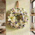 Serene Harmony – 16-Inch Mixed Flower Wreath