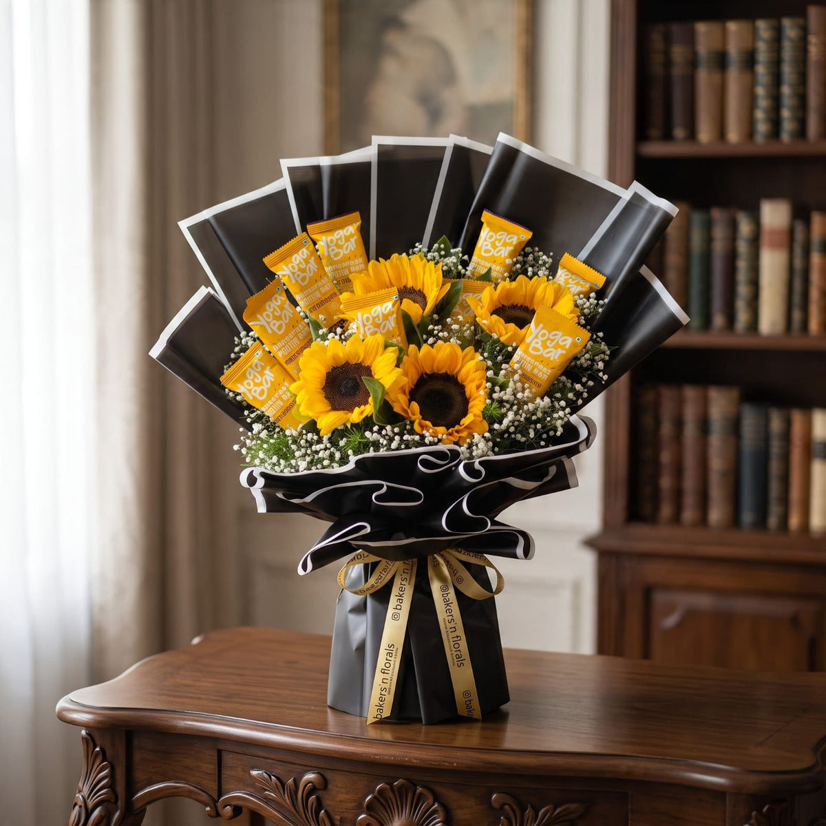 Sunshine & Protein Bars Bouquet