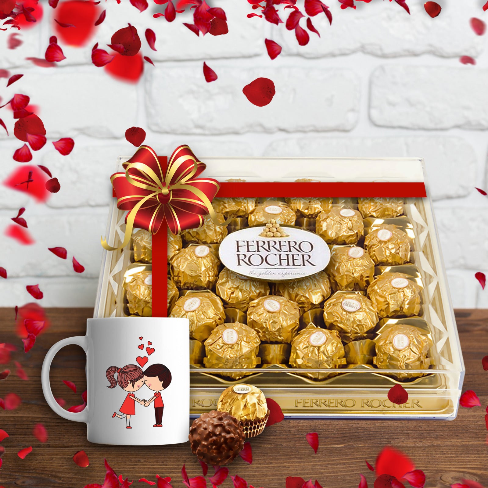 Personalized Mug Printing with Ferrero Rocher Chocolates