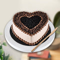 Romantic Chocolate Heart Shape Cake