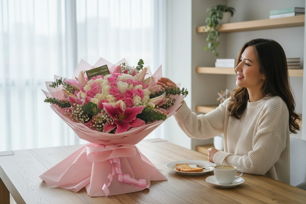 Blush & Bloom Premium Bouquet