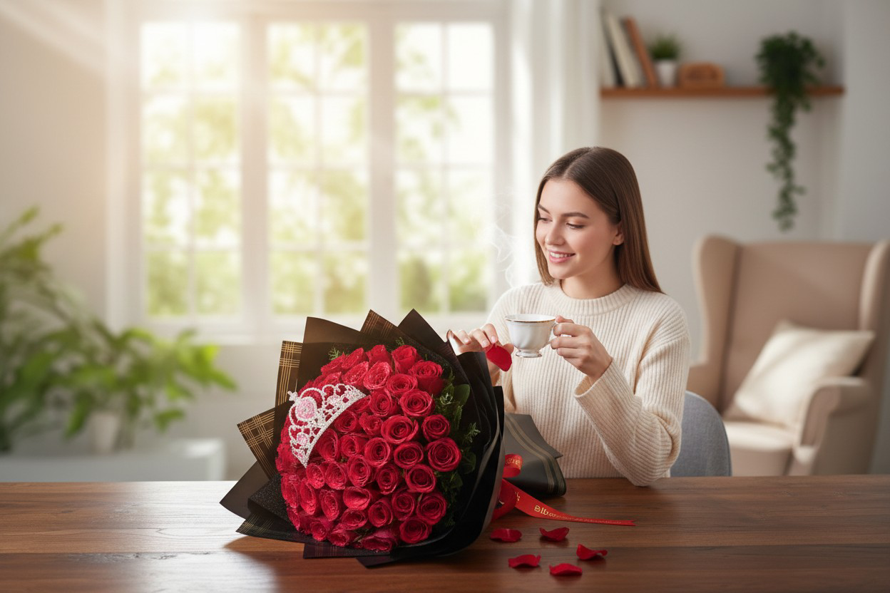 Royal Crown Premium Red Rose Bouquet