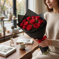Passionate Red – 10 Red Roses Bouquet