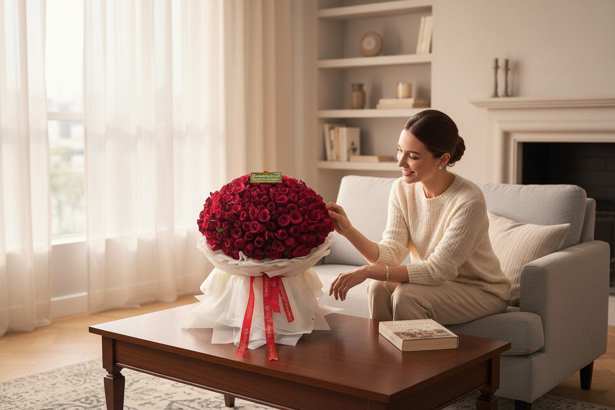 Opulent 200 Premium Red Roses Bouquet