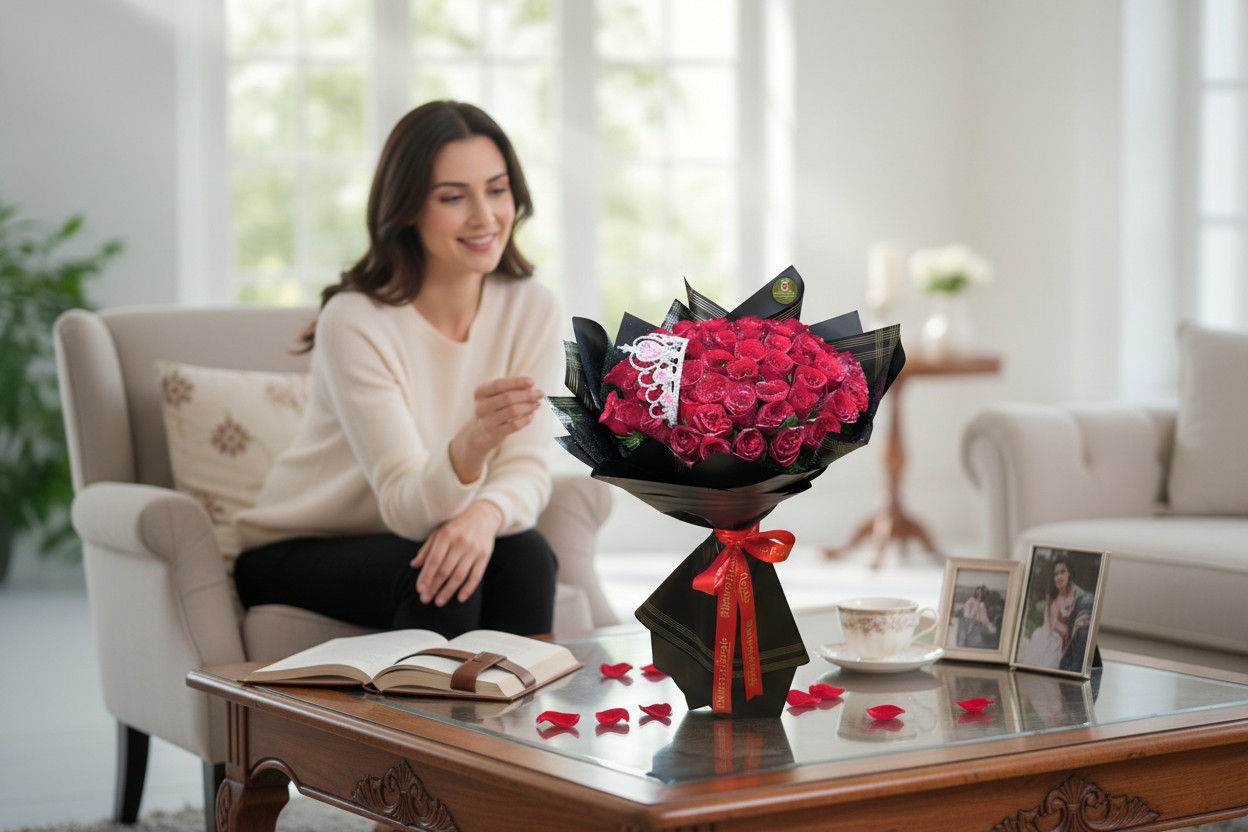 Royal Crown Premium Red Rose Bouquet