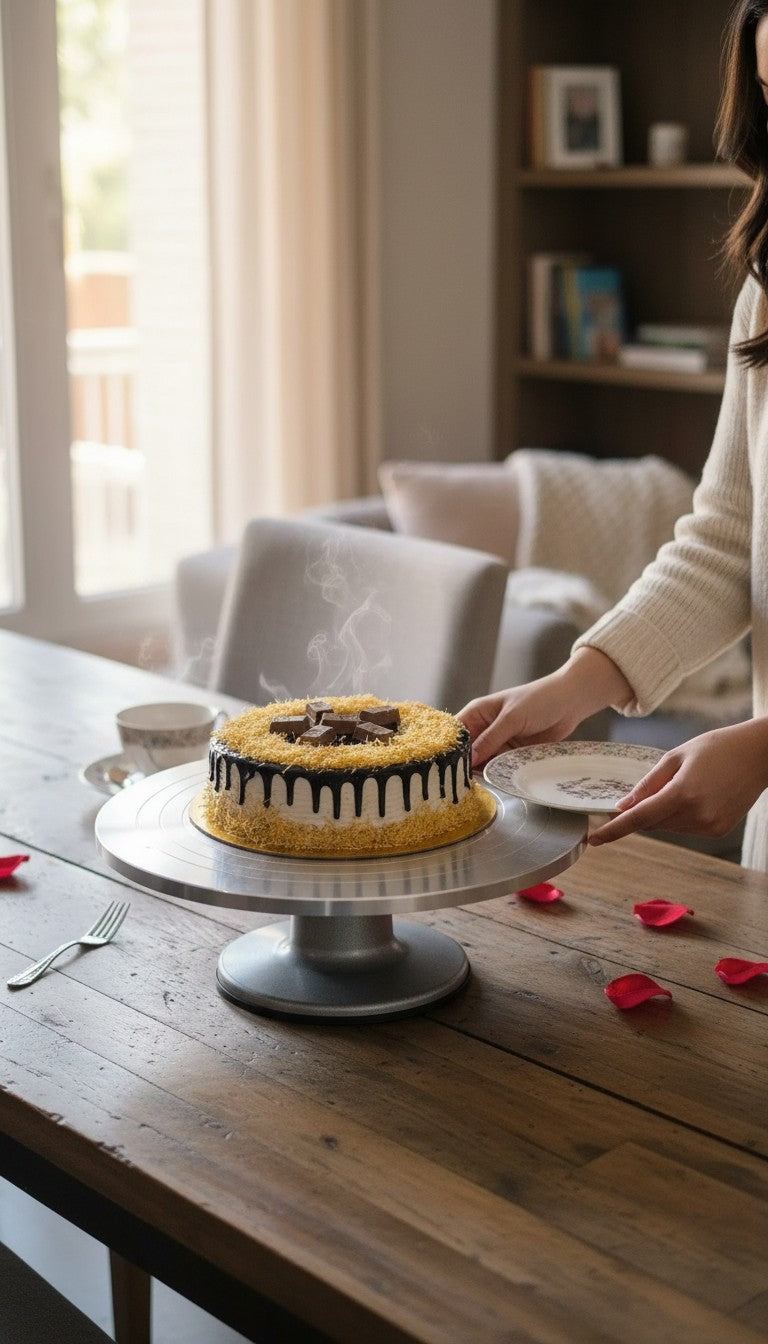 Kunafa KitKat Cake