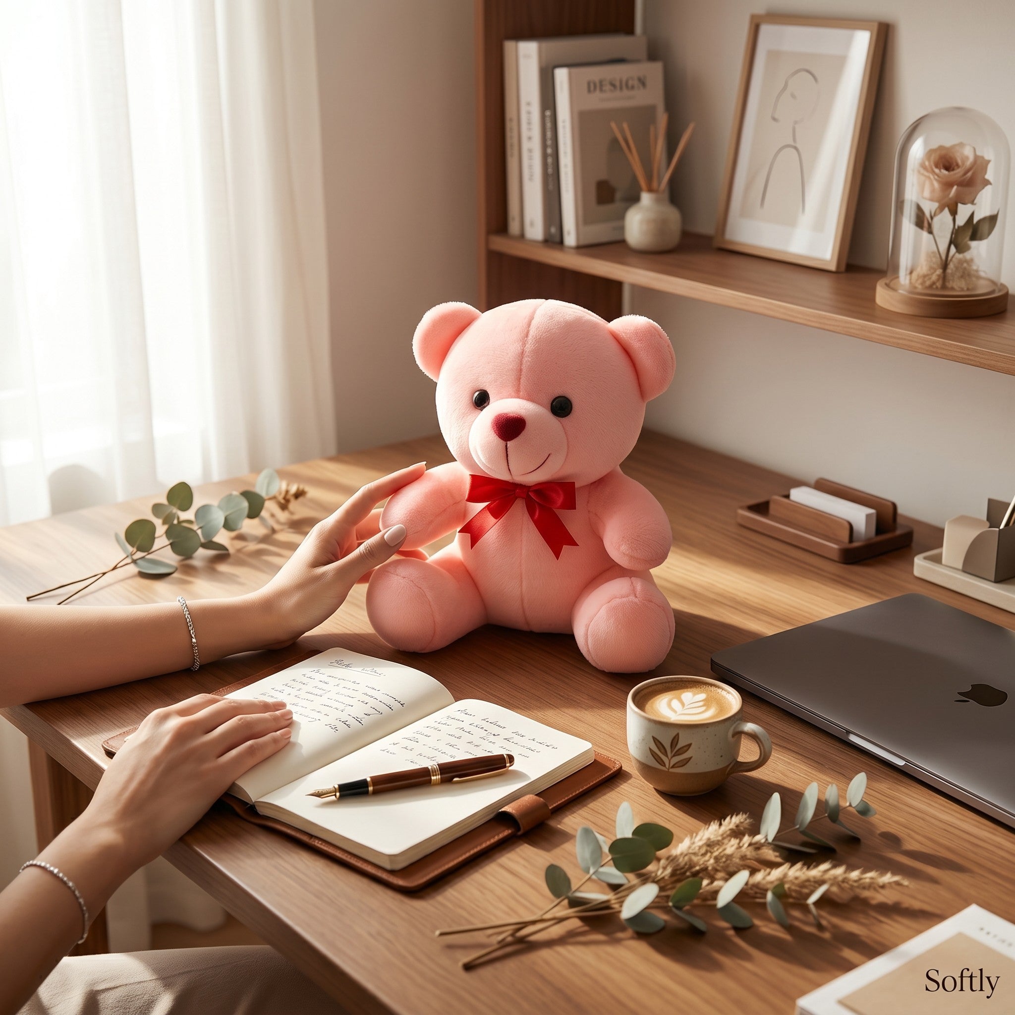 Cuddle Buddy - 6 Inch Pink Teddy Bear