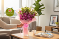 Luxe Purple Orchid Bouquet – Fresh & Exotic