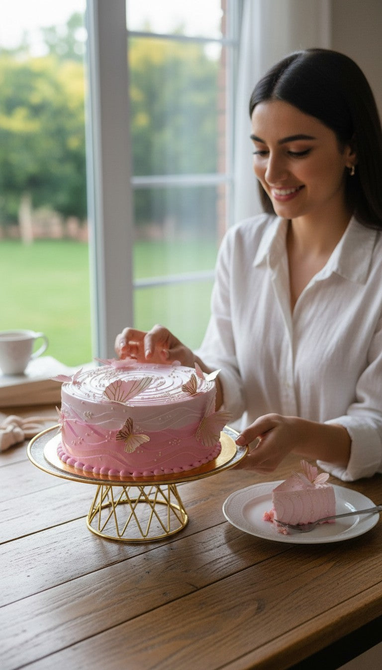 Kunafa Butterfly Theme Cake