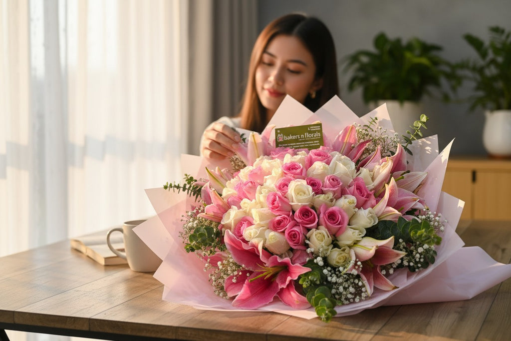 Blush & Bloom Premium Bouquet