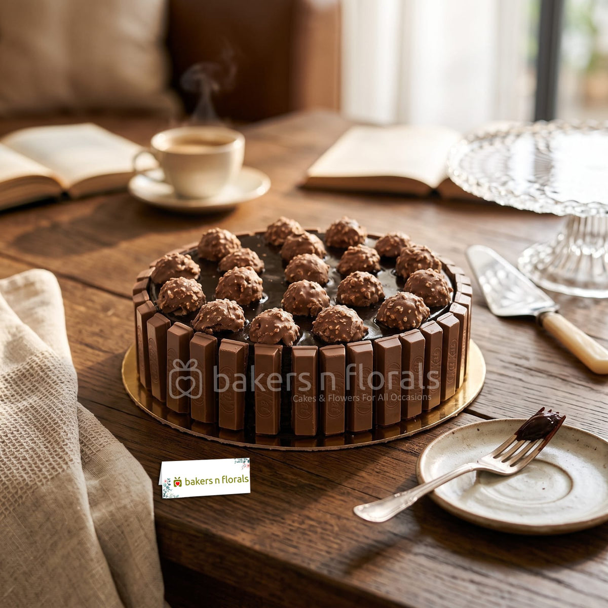 Chocolate Crown – KitKat & Ferrero Rocher Cake 1 kg