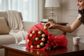The ultimate romantic Pair - 10 Red Roses with 10 Ferrero Rocher