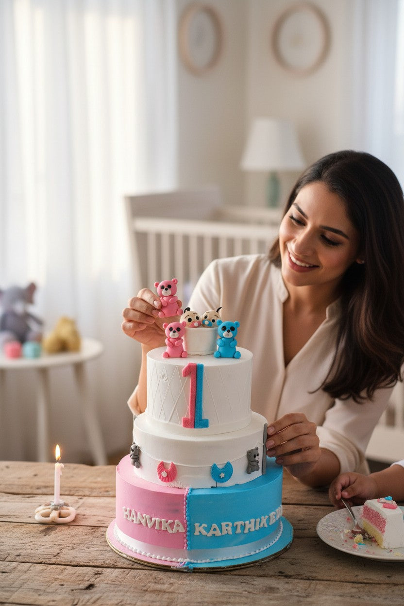 Twins Birthday Cake – Double the Joy, Double the Sweetness 🎂🎂