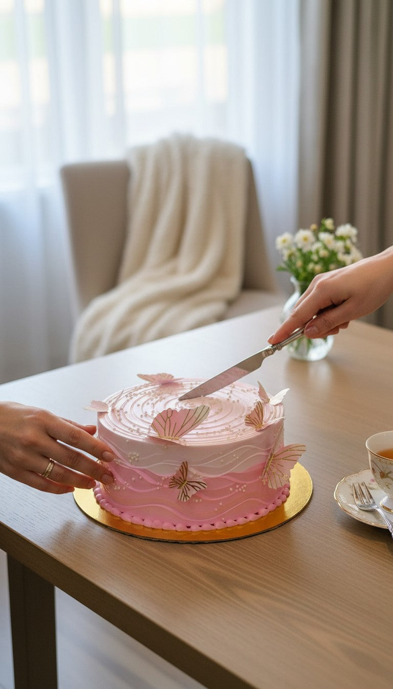Kunafa Butterfly Theme Cake