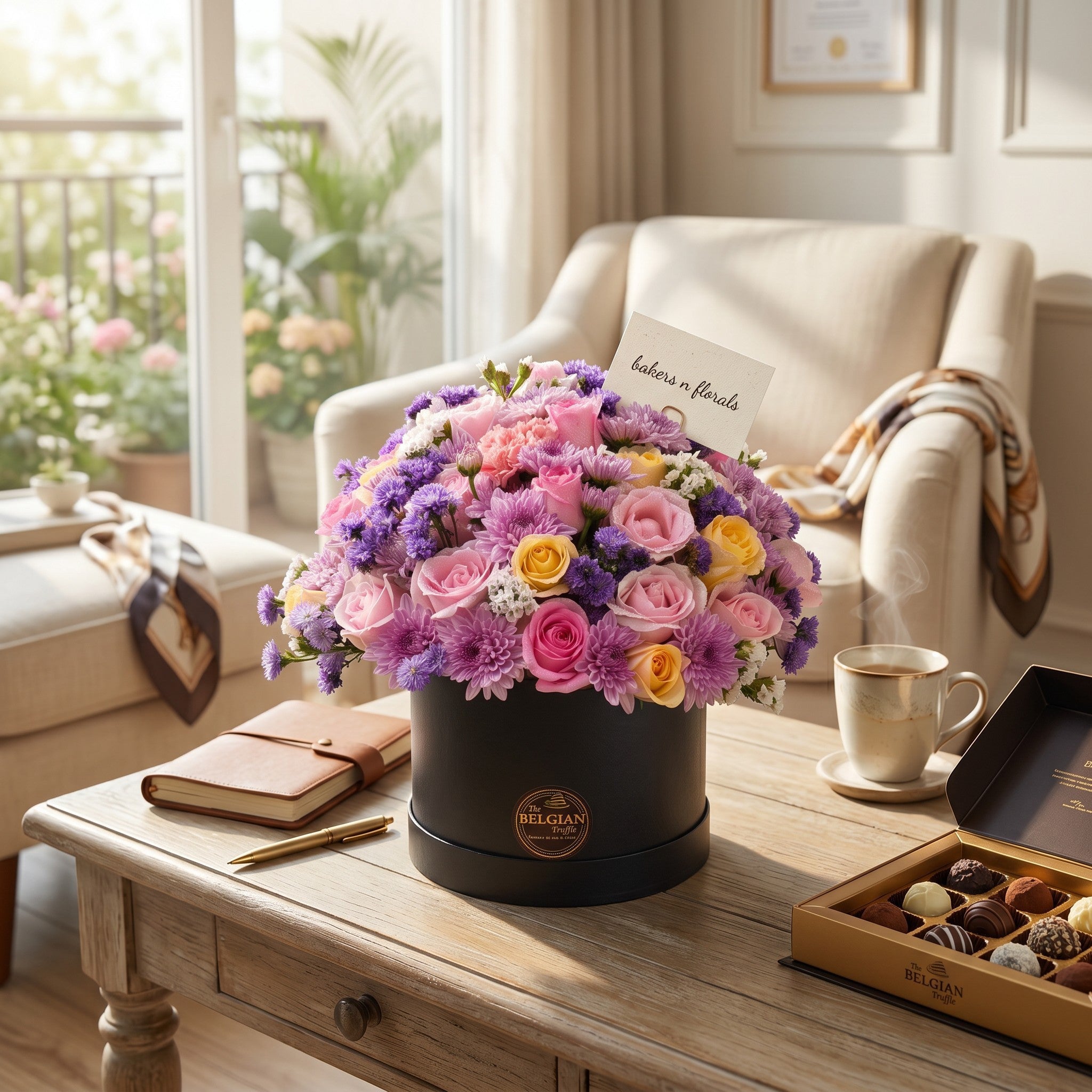 Luxury Mixed Flower Box Arrangement