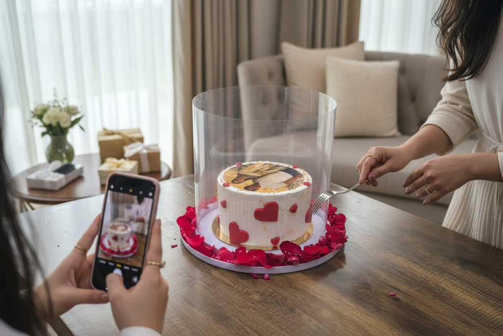 Shower of Roses Pull Me Up Cake