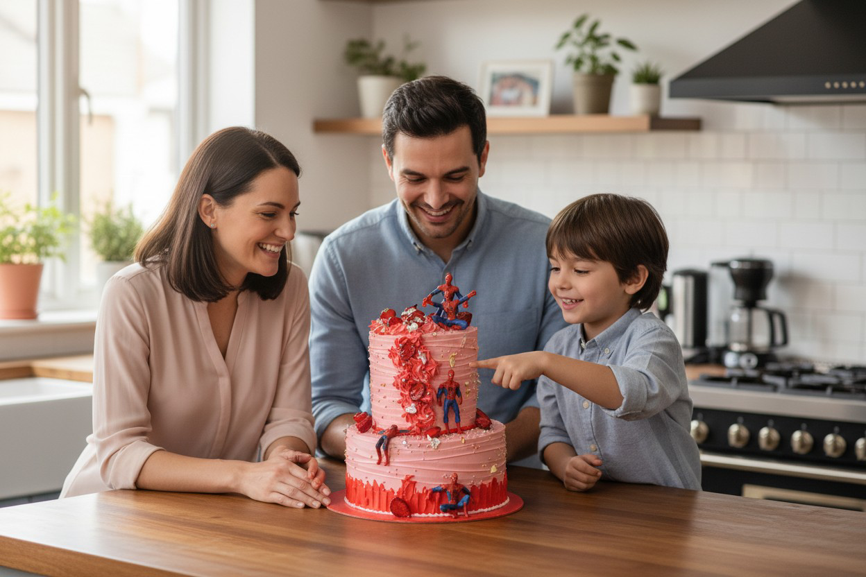Spiderman Theme Cakes