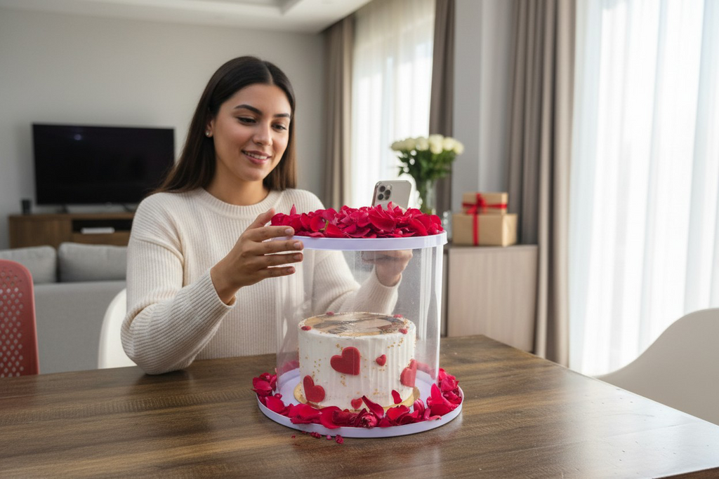 Shower of Roses Pull Me Up Cake