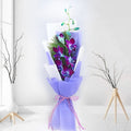 Azure Elegance - Single Blue Orchid Bouquet